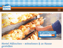 Tablet Screenshot of hertel-haehnchen.de